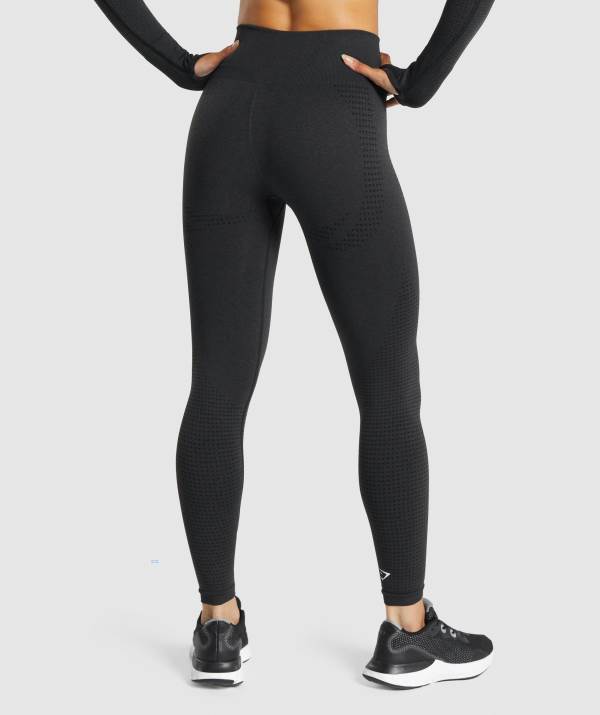 Damske Legíny Gymshark Vital Seamless 2.0 Čierne | FN6594028